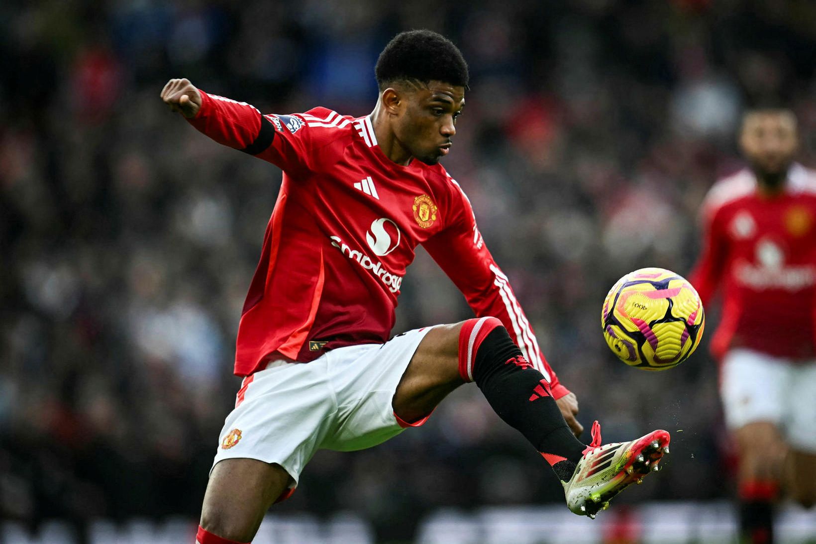 Amad Diallo í leik með Manchester United á tímabilinu.