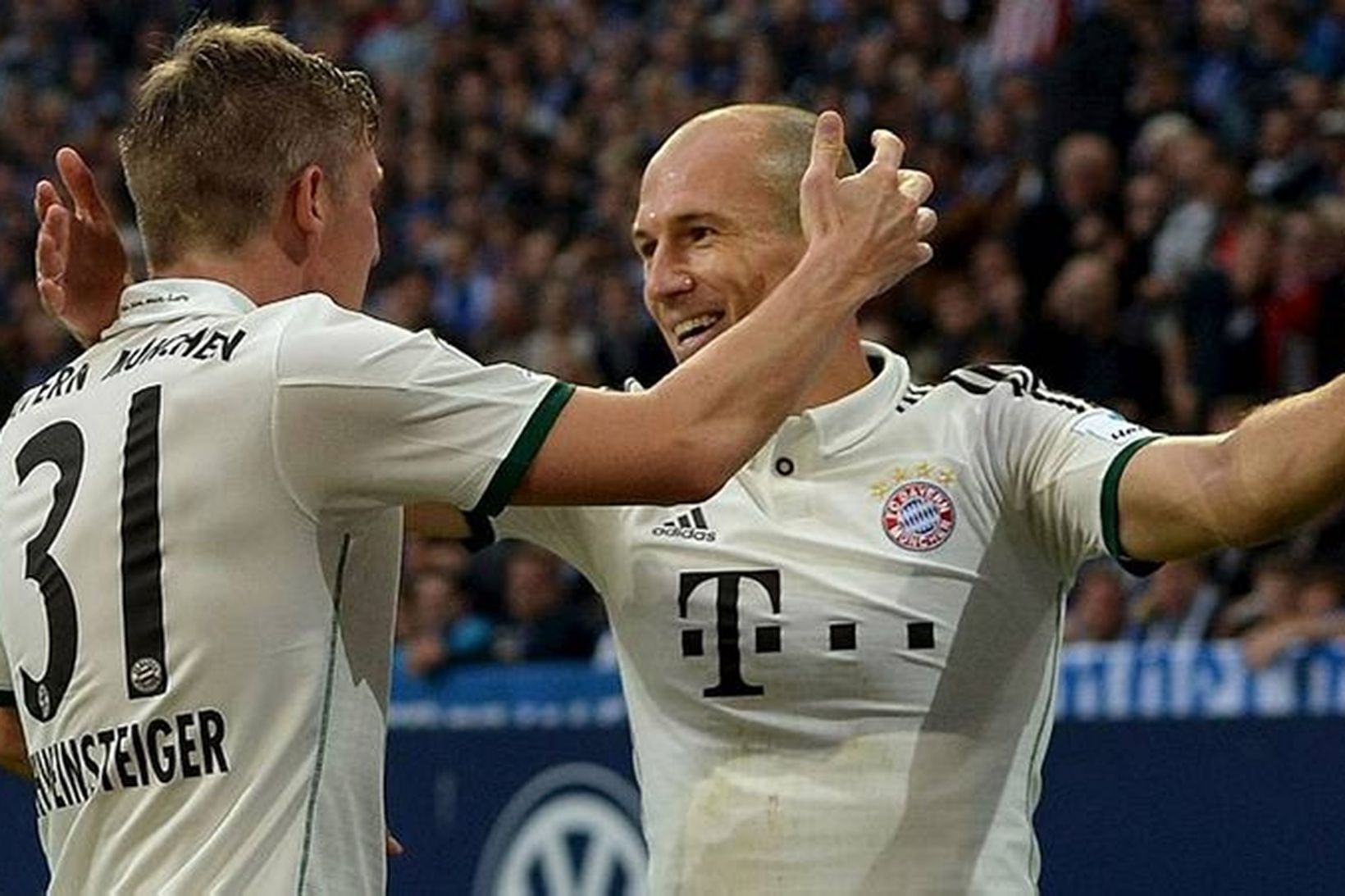 Arjen Robben og félagar hans í Bayern München léku listir …