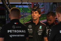 Toto Wolff ósáttur í dag.