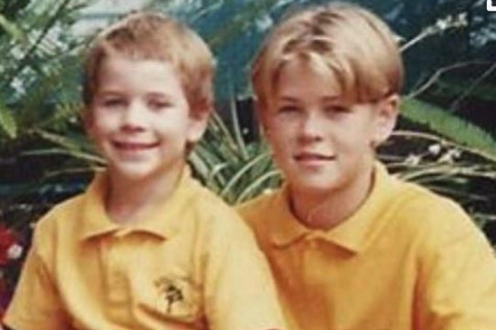 Bræðurnir Liam og Chris Hemsworth.