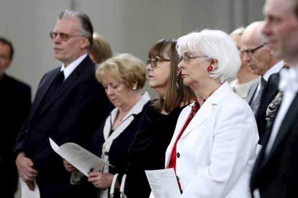 Ögmundur Jónasson, Vigdís Finnbogadóttir og Jóhanna Sigurðardóttir voru við vígsluna.