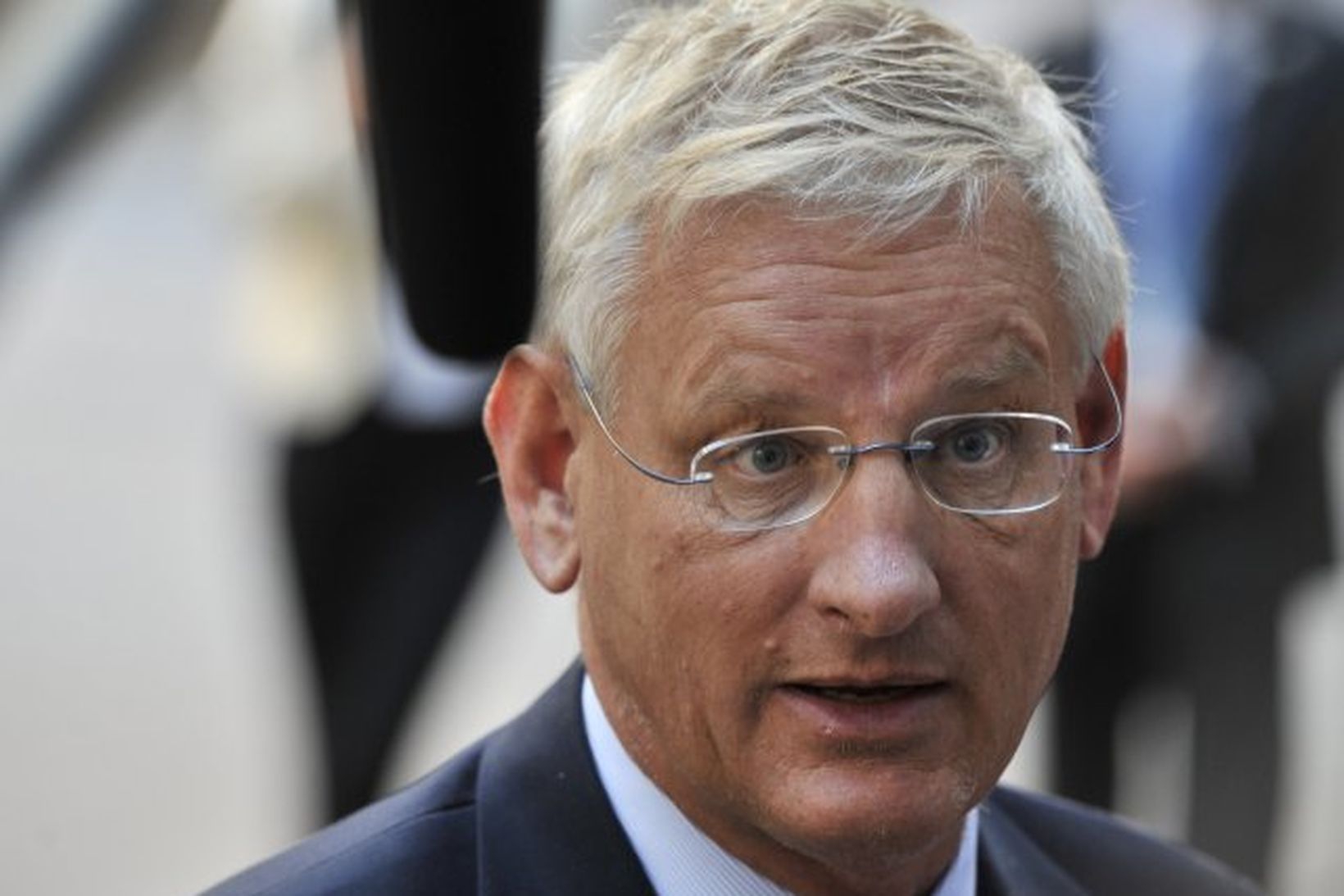 Carl Bildt, utanríkisráðherra Svíþjóðar.