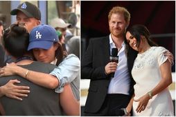 Meghan og Harry búa sjálf í Kaliforníu og heimsóttu Pasadena-svæðið á föstudag.