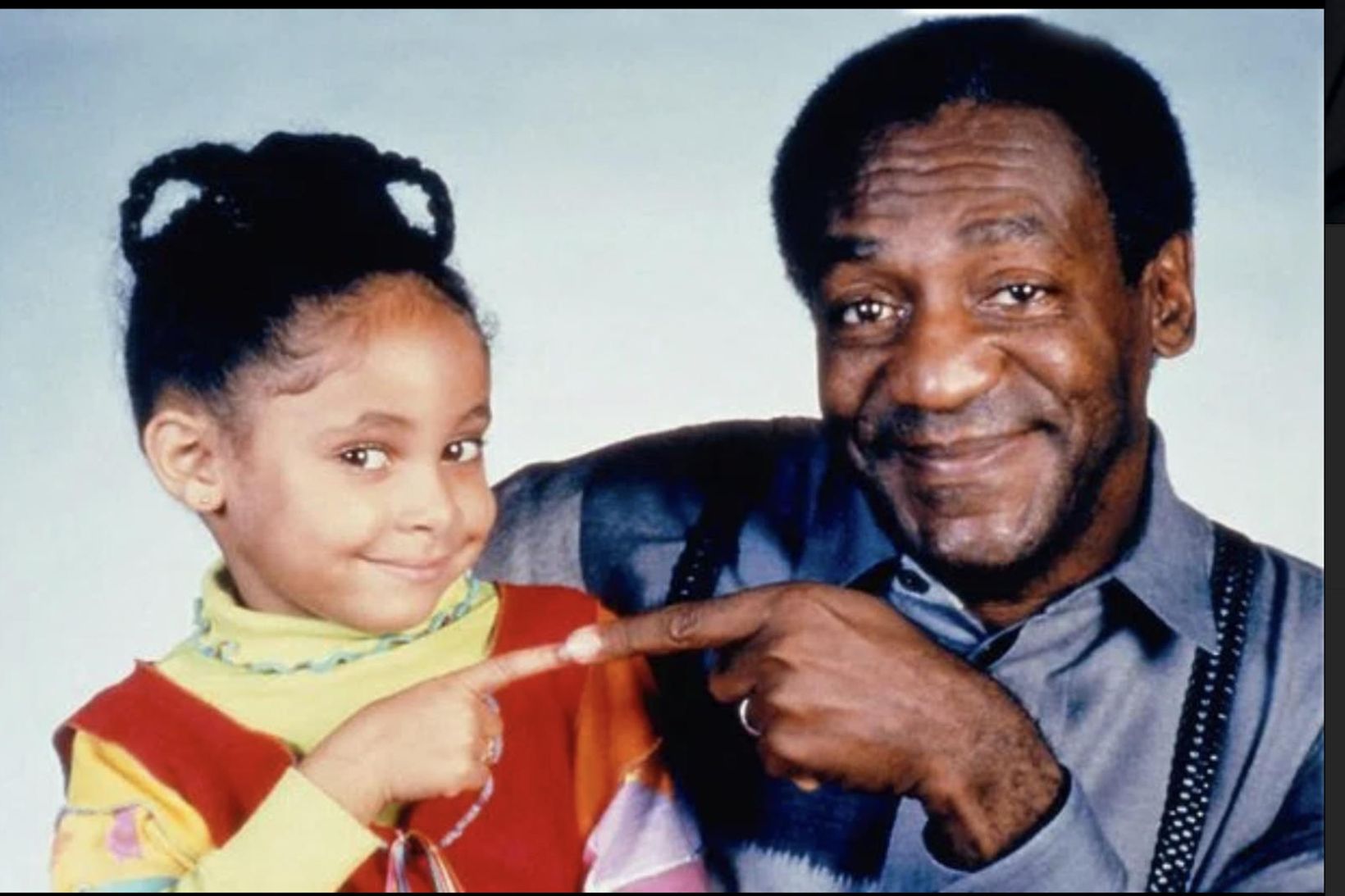 Bill Cosby og Raven-Symoné léku saman í fjölskylduþættinum The Cosby …