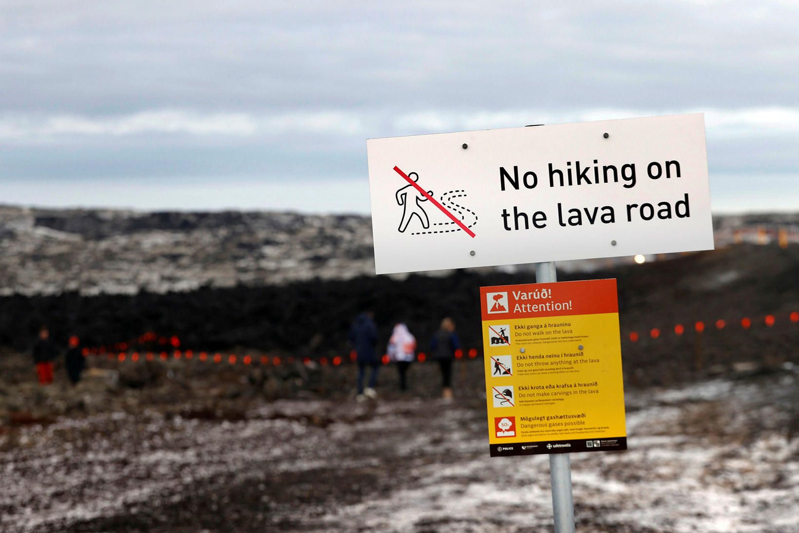 Líkanreikningar sýna að það magn kviku sem hljóp á laugardaginn …