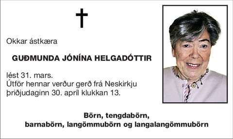 Guðmunda Jónína Helgadóttir