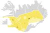 Gul viðvörun í þremur landshlutum