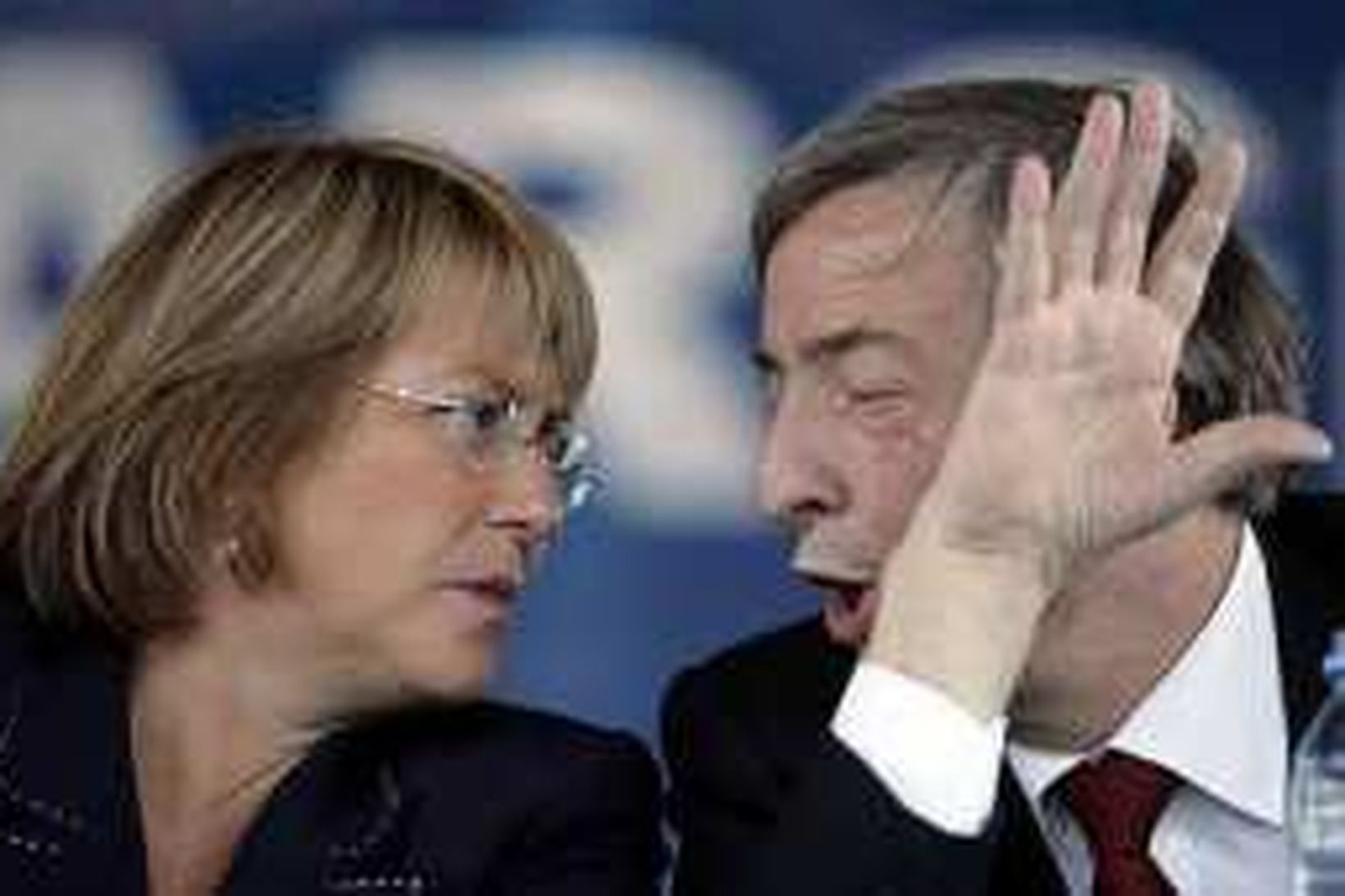Michele Bachelet ræðir við forseta Argentínu, Nestor Kirchner þann 22. …