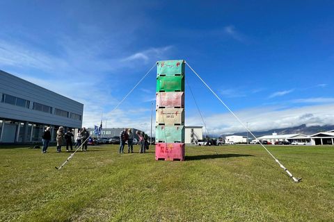 The art piece was supposed to be on display in Höfn until mid August.