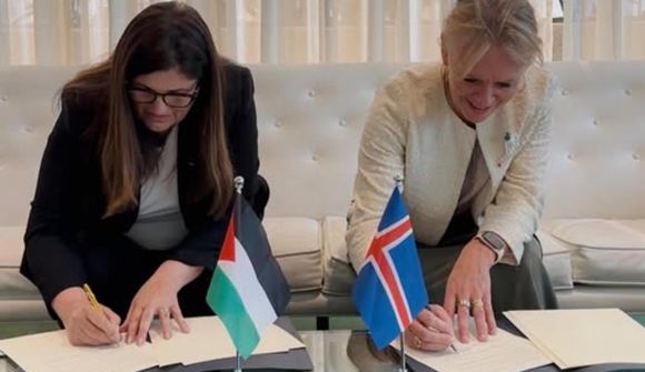 Þetta felst í samkomulagi Íslands við Palestínu