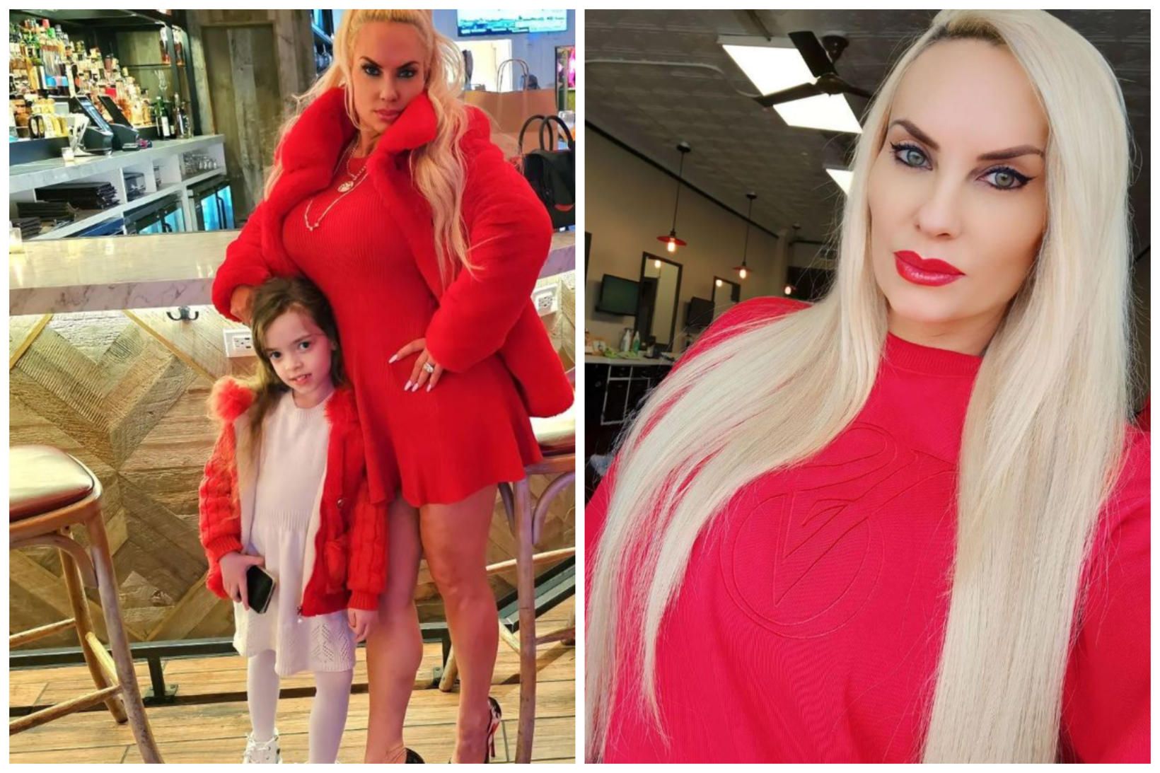 Coco Austin ásamt dóttur sinni, Chanel.