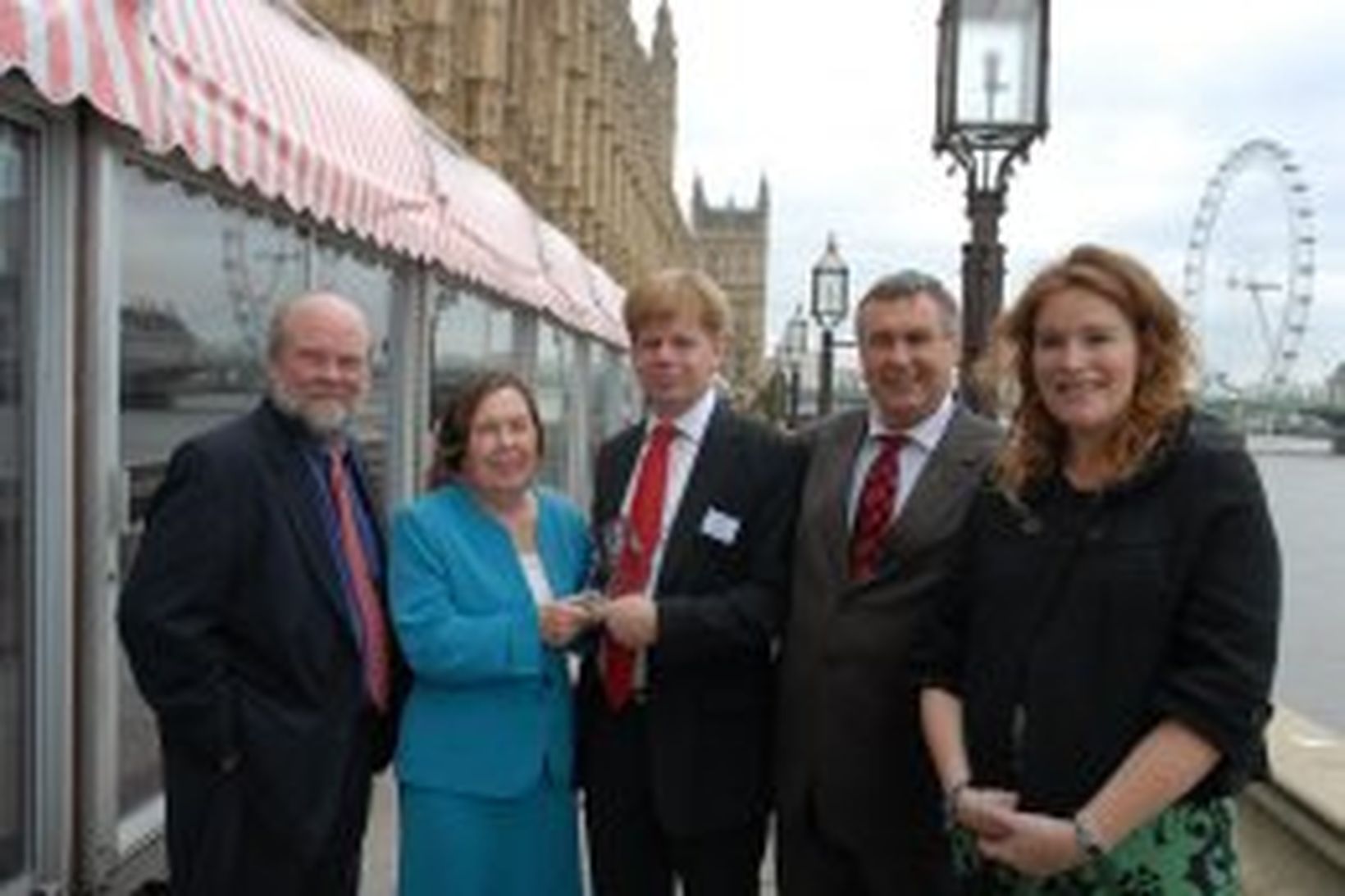 Árni Finnsson var heiðraður í London í dag.