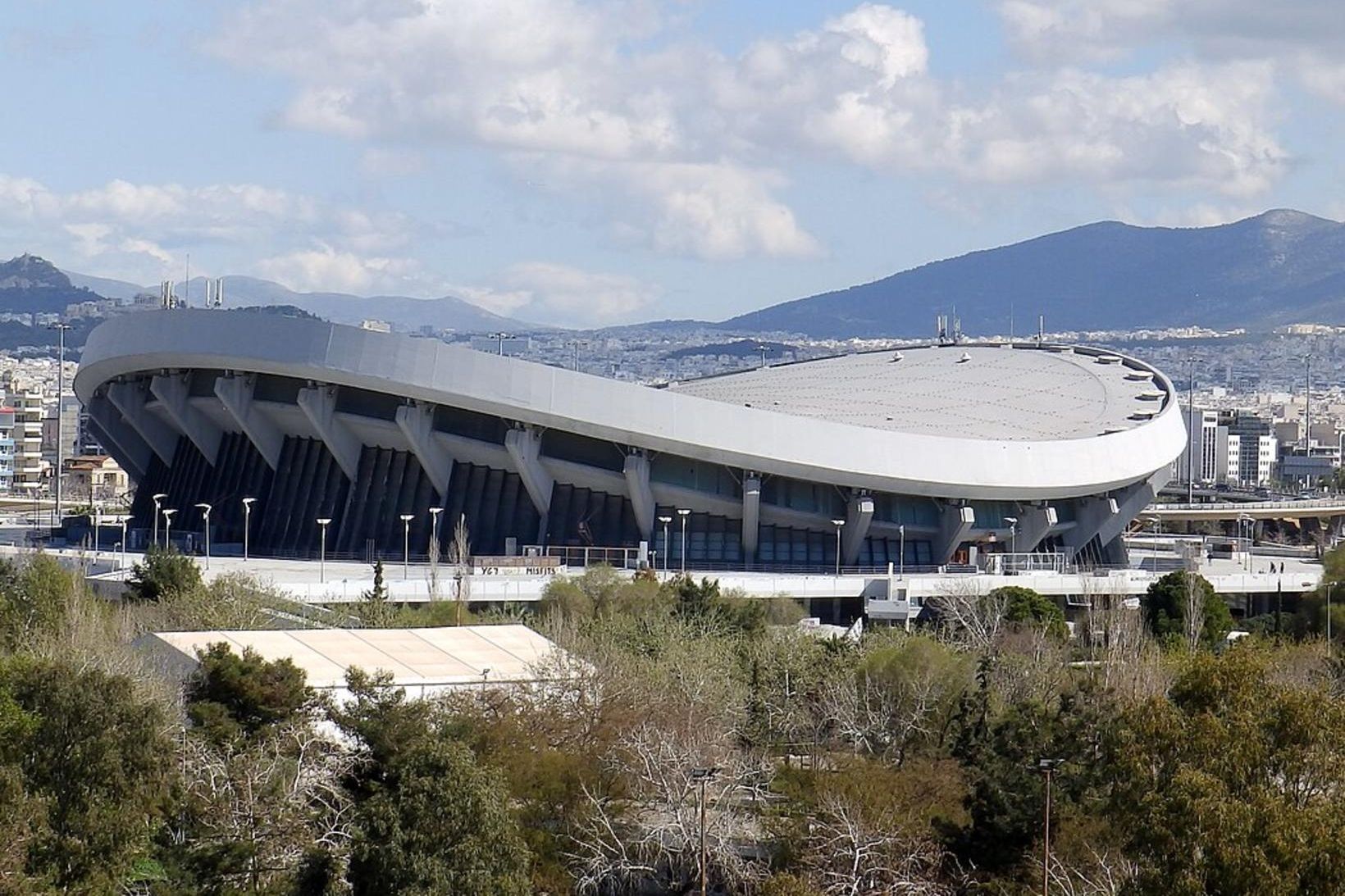 Friðar- og vináttuhöllin í Pireus er heimavöllur Olympiacos.