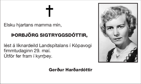 Þorbjörg Sigtryggsdóttir,