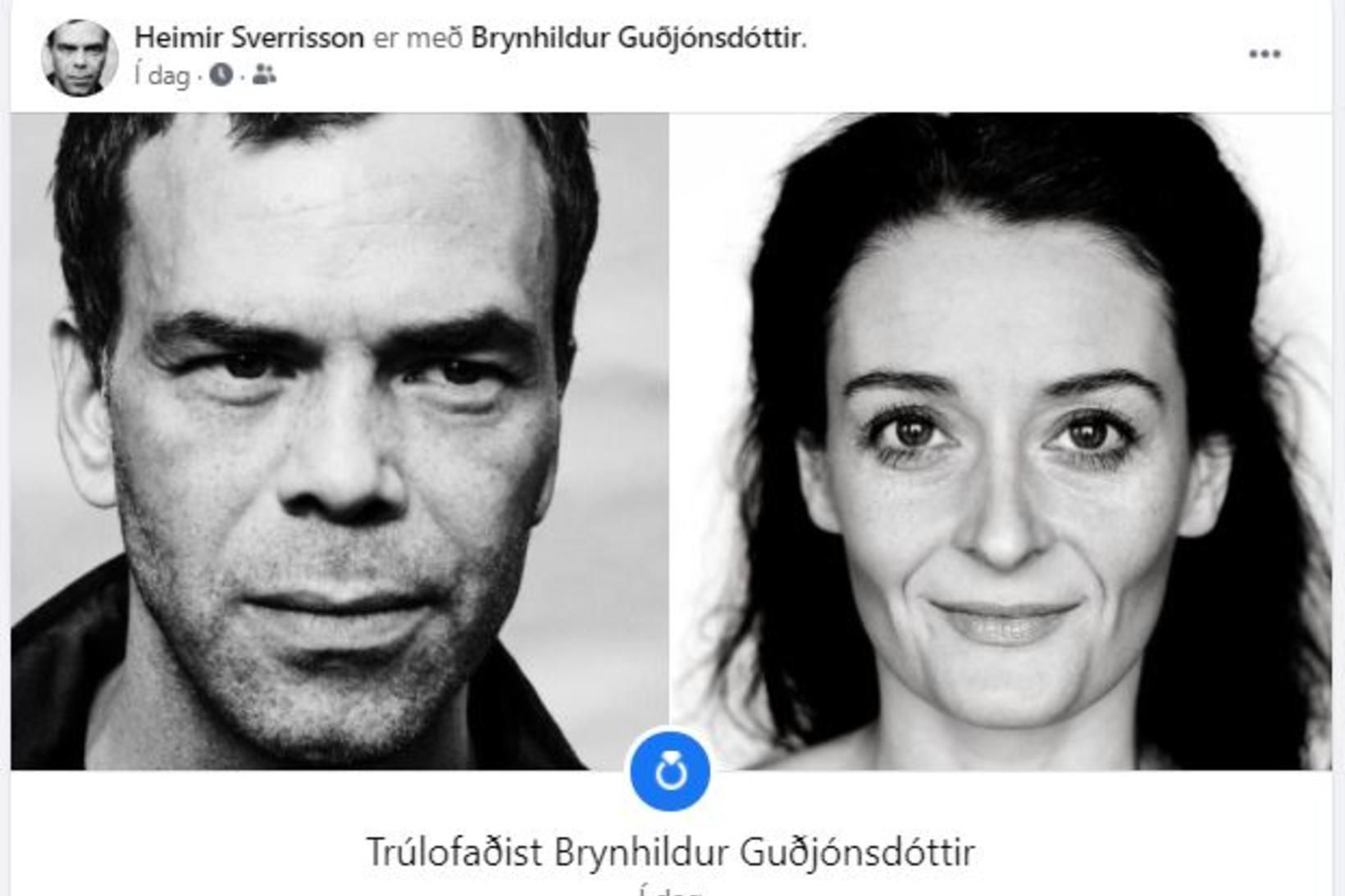 Heimir Sverrisson og Brynhildur Guðjónsdóttir eru trúlofuð.