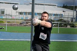 Hilmar Örn Jónsson vann sleggjukastið í Maribor í dag.