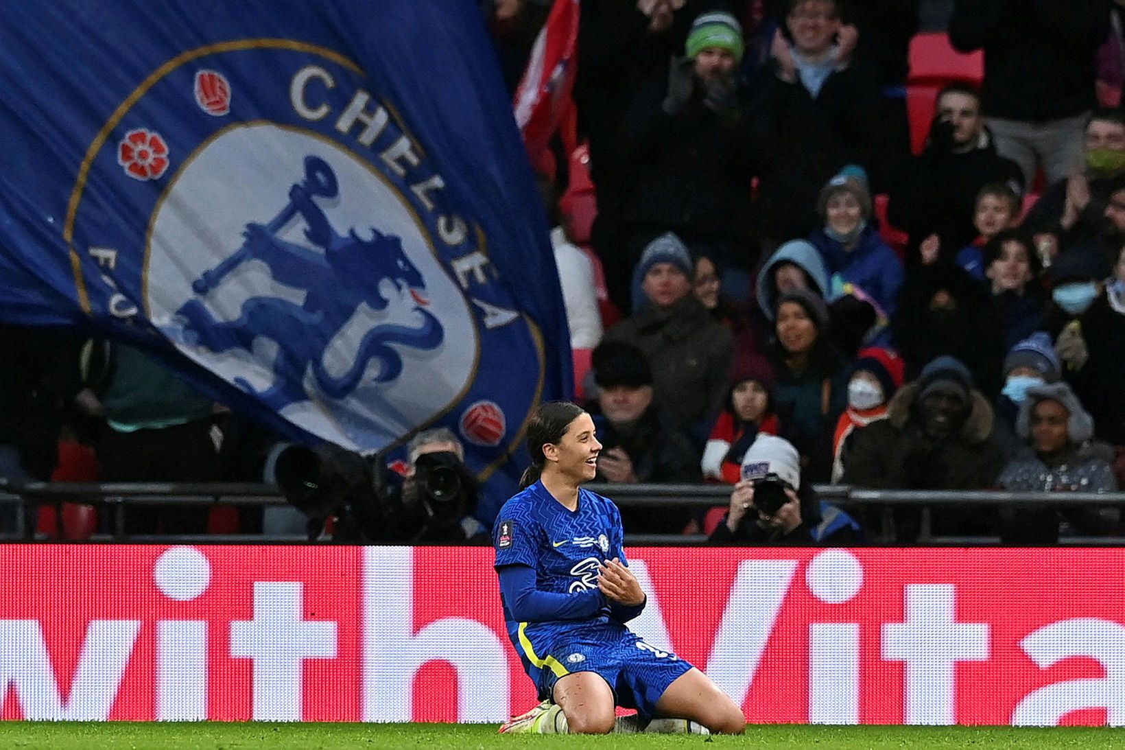 Sam Kerr tók til sinna ráða í gær.