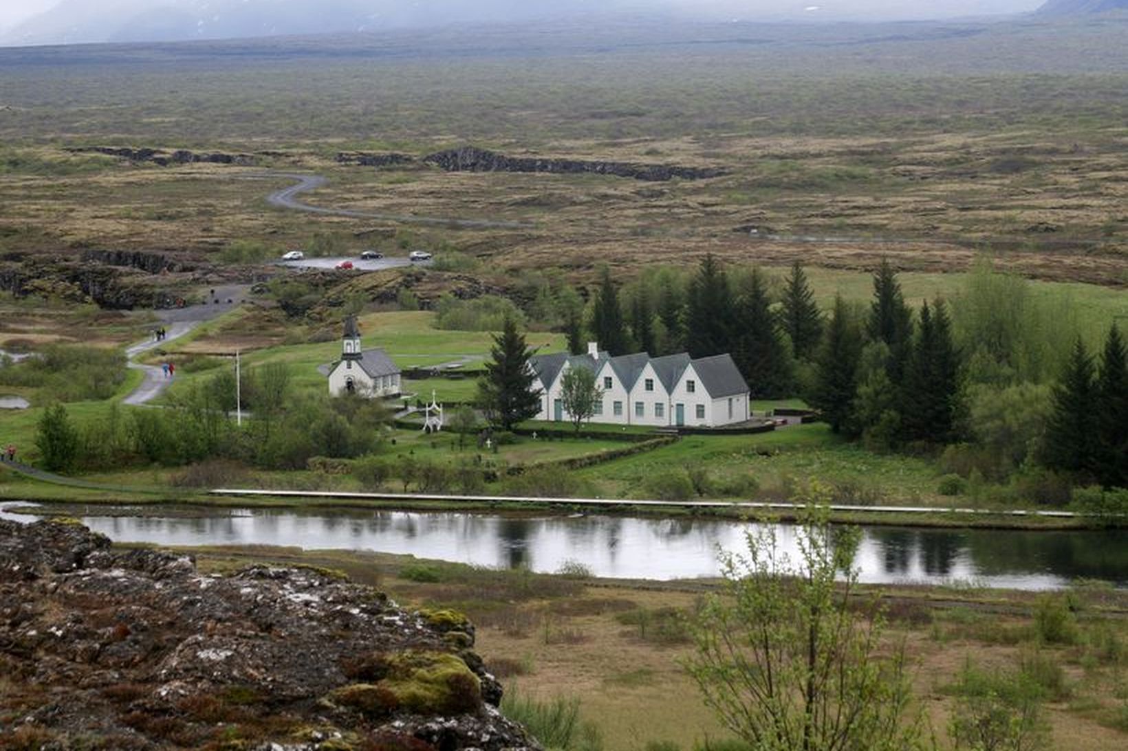 Bústaðurinn stendur við Þingvelli. Mynd úr safni.