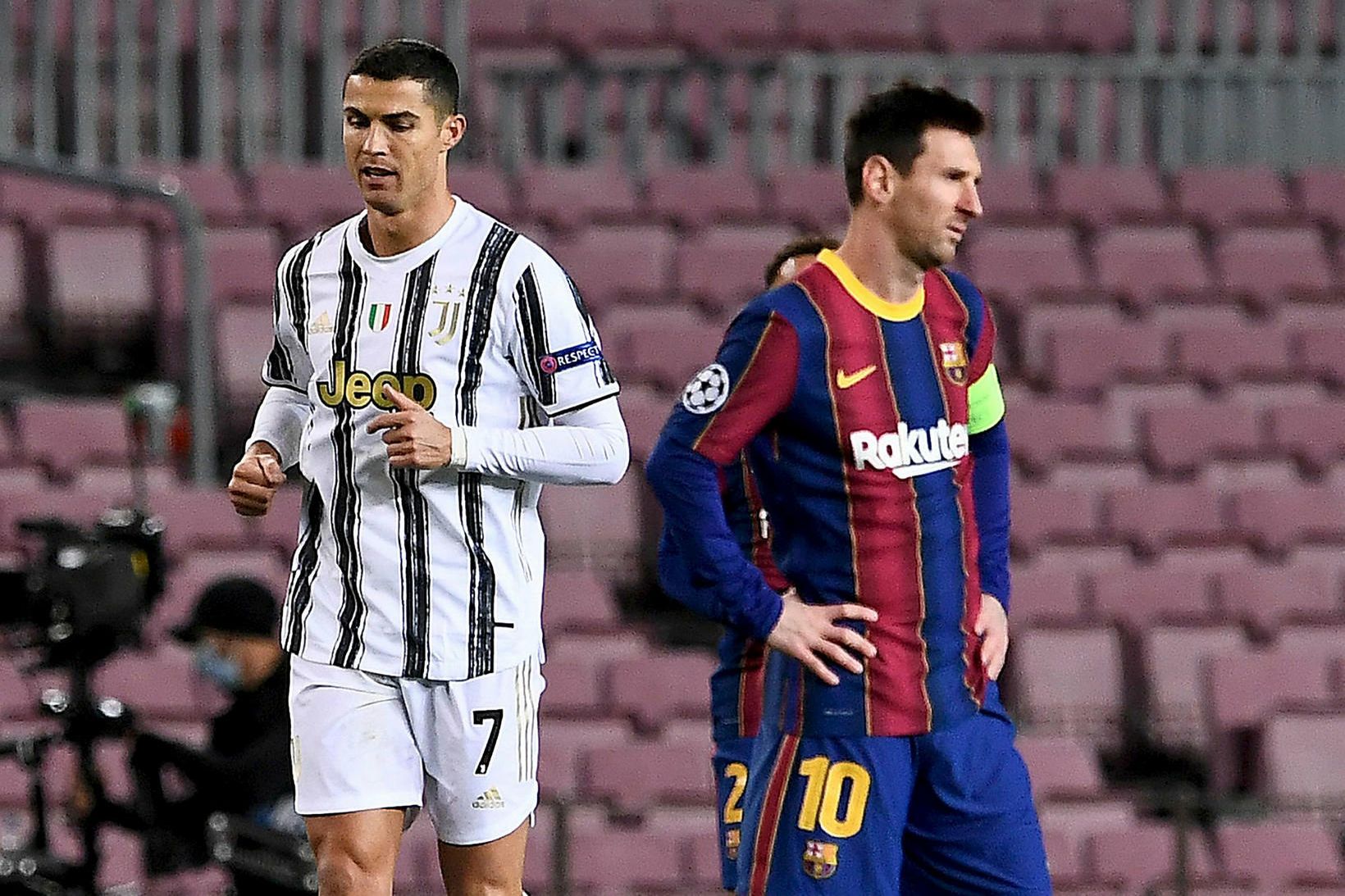 Cristiano Ronaldo og Lionel Messi eru komnir á seinni hluta …