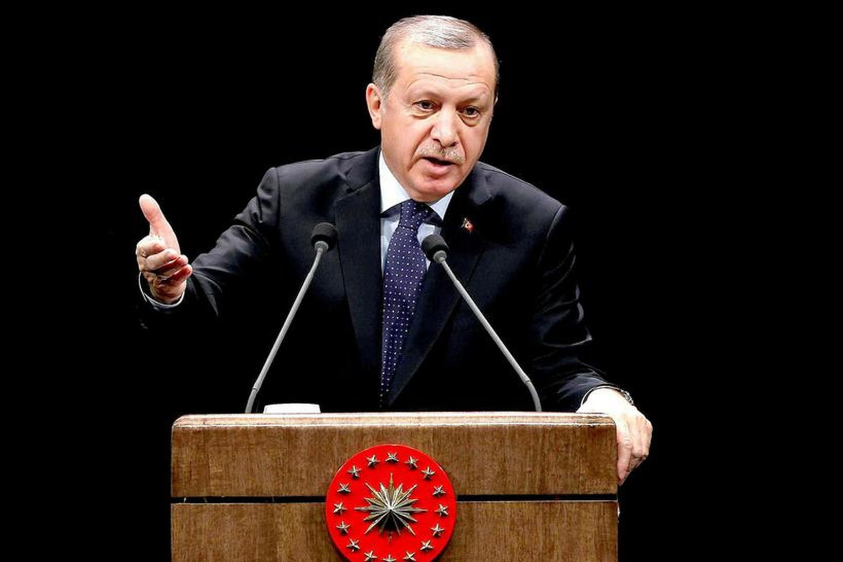 Erdogan, forseti Tyrklands.