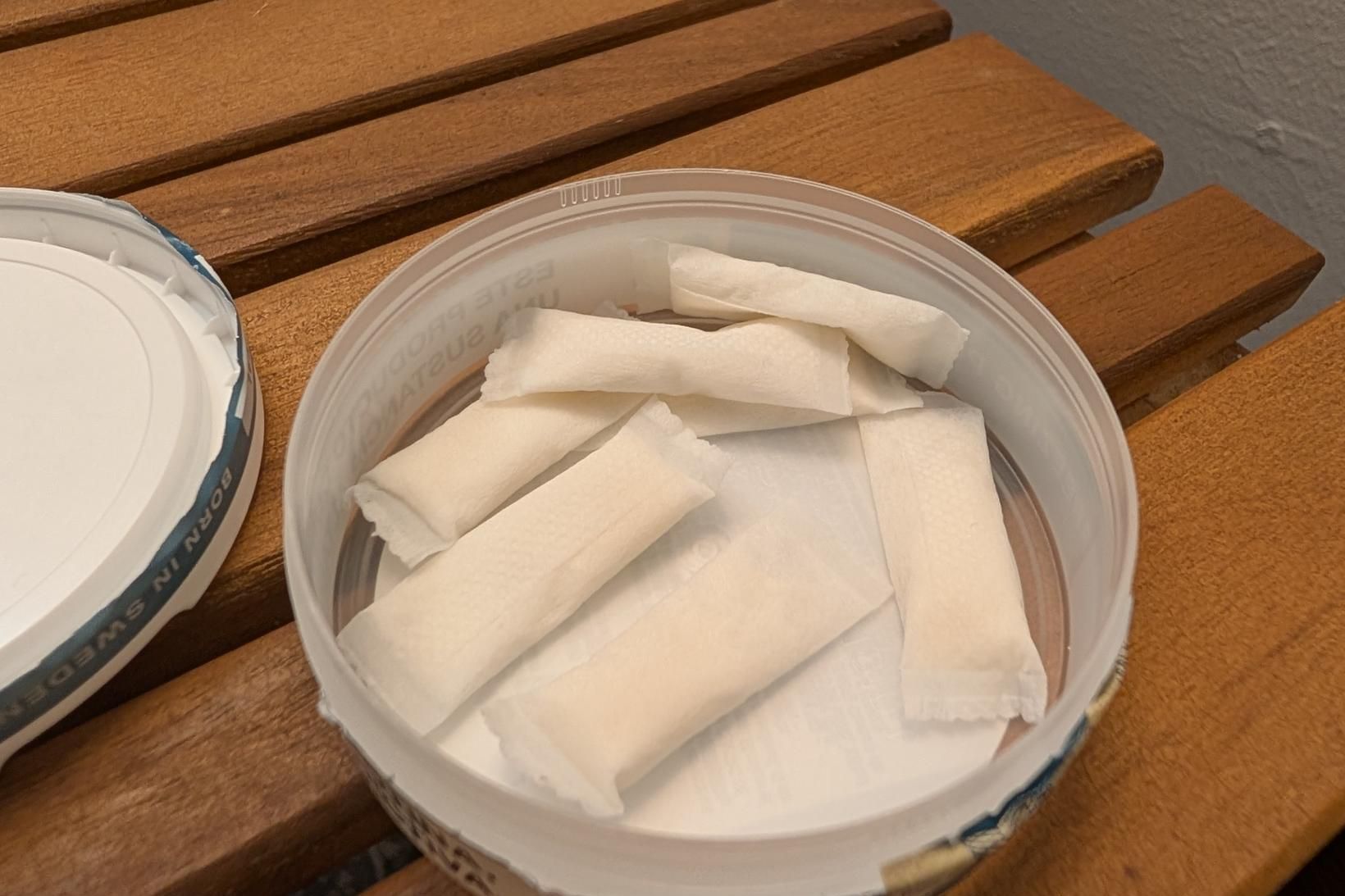 Sofa jafnvel með munntóbakspúða