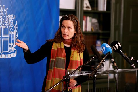 The Prime Minister of Iceland, Katrín Jakobsdóttir.