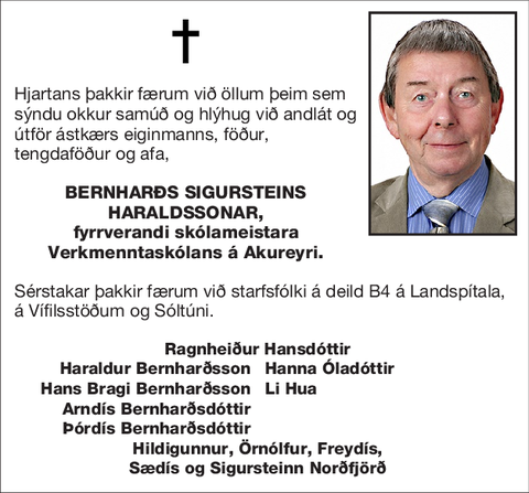Bernharðs Sigursteins Haraldssonar,