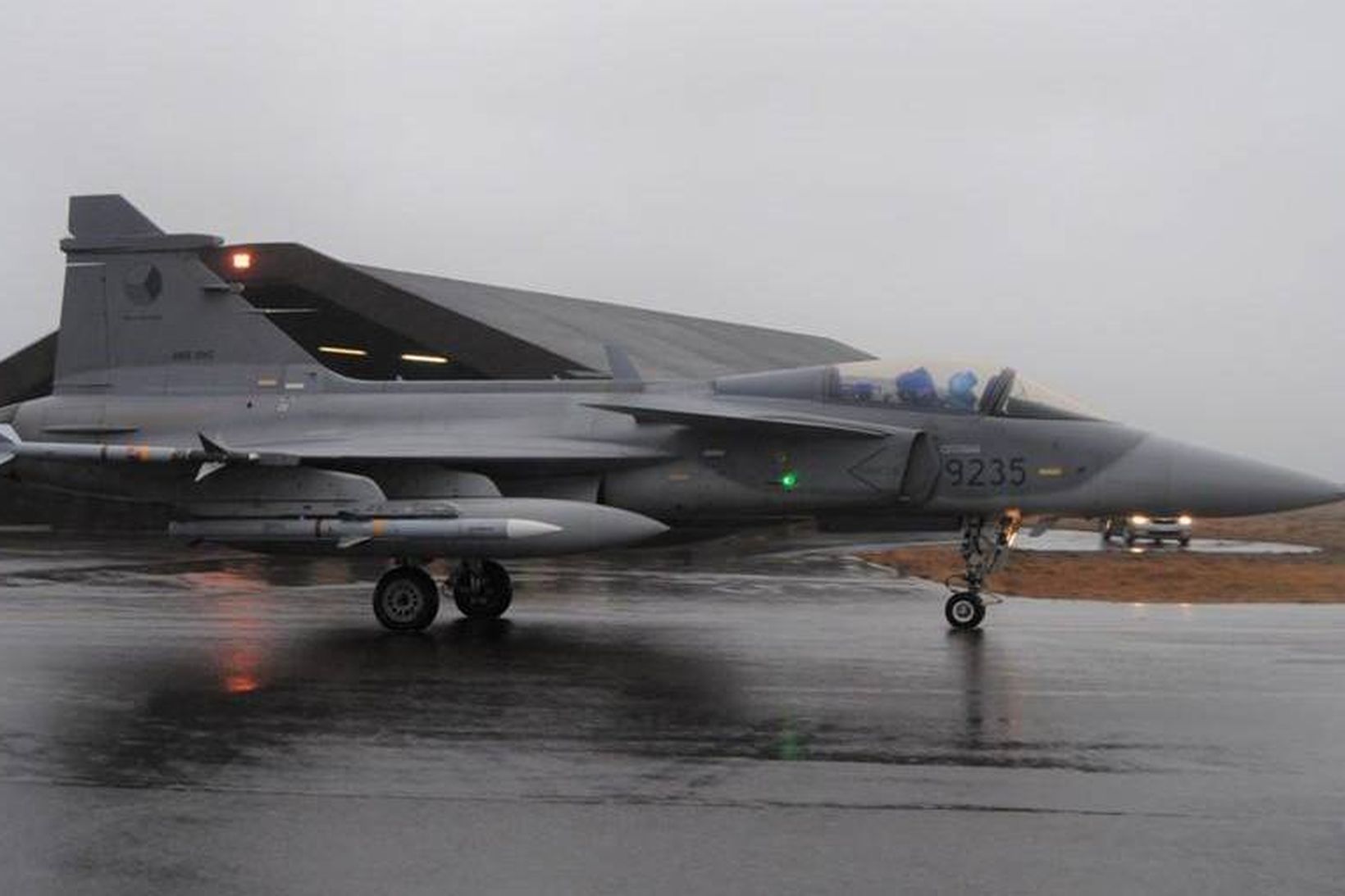 Tékkneskar JAS-39 Gripen komu síðast til landsins 2016.