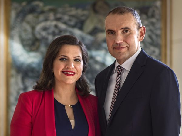 The First Lady Eliza Reid and The President of Iceland, Guðni Th. Jóhannesson.