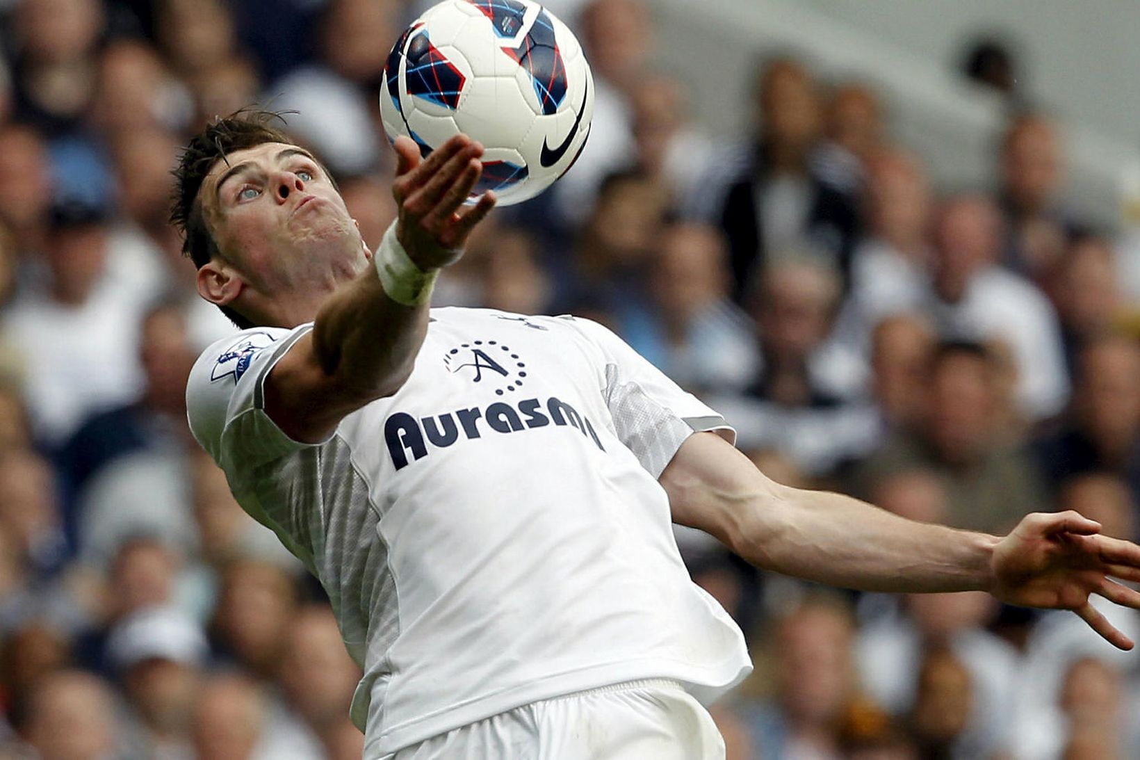 Gareth Bale í leik með Tottenham árið 2013.