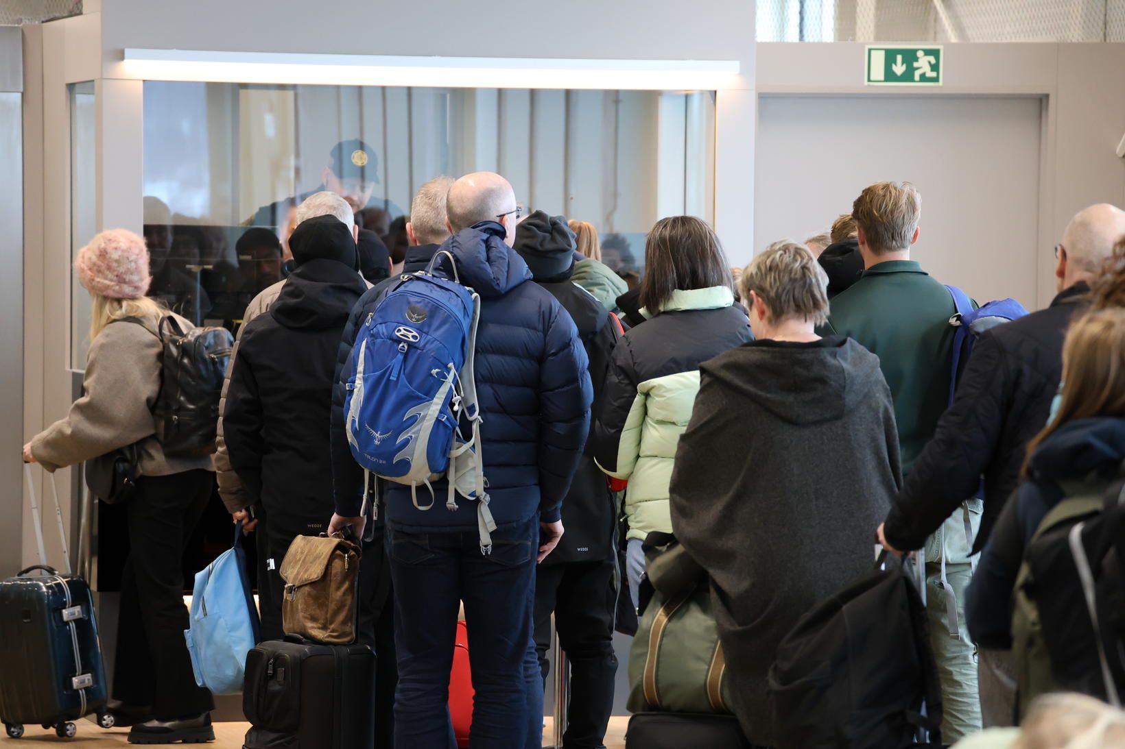 Samtals voru komufarþegarnir 311 í morgun.