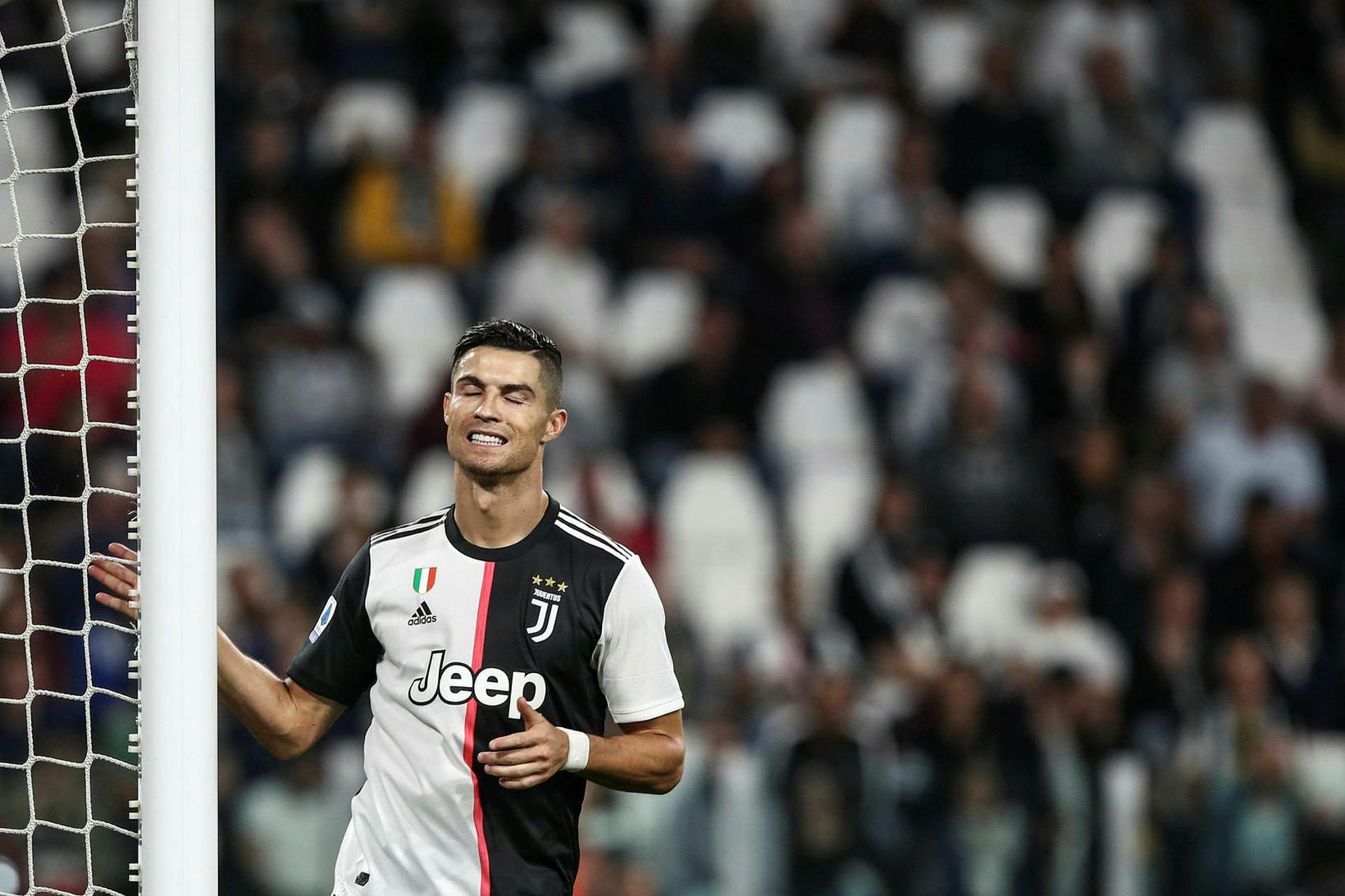 Cristiano Ronaldo skoraði sigurmark Juventus.