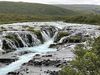 The accident occurred at Brúarfoss waterfall which is a popular tourist destination.