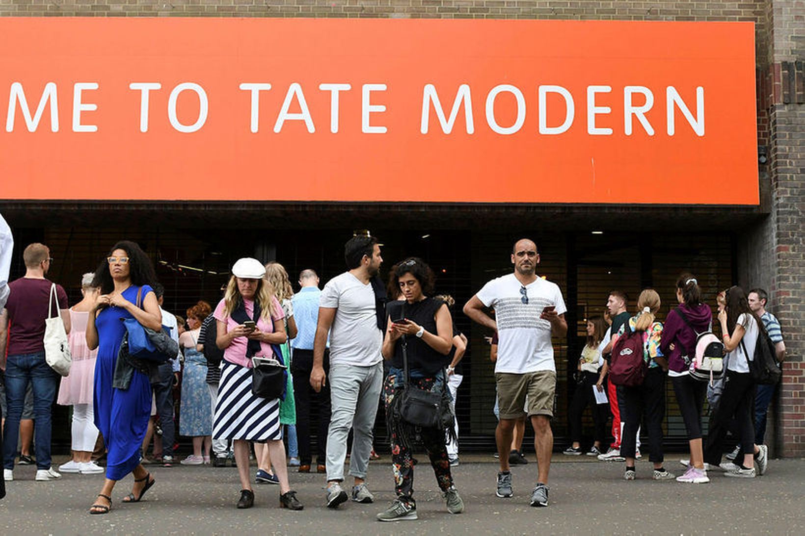 Frá Tate Modern í gær.