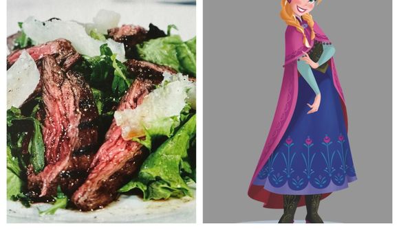 Ljúffengt steikarsalat Önnu í Frozen