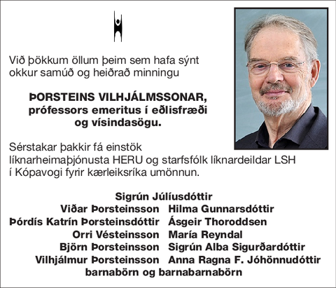 Þorsteins Vilhjálmssonar,
