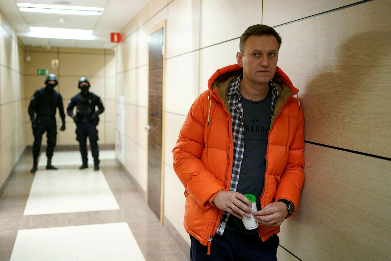 Alexei Navalní sést hér í Moskvu í desember sl.