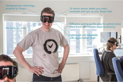 Tempo announced a "game changing augmented reality solution for managing, tracking time and staying on budget." And giant ski goggles to wear at work.