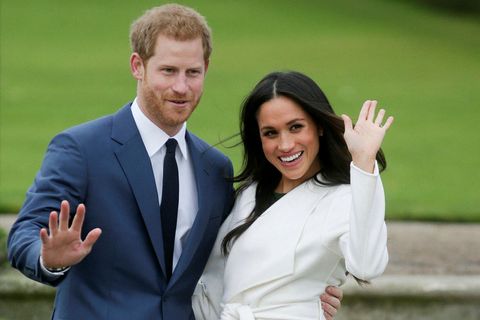 Harry og eiginkona hans Meghan Markle.