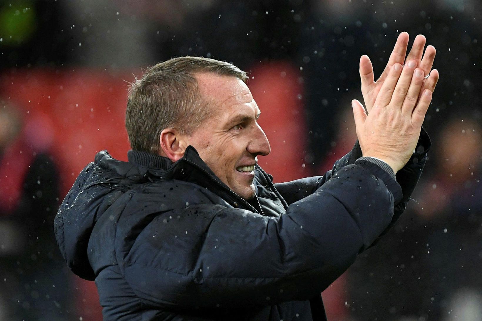 Brendan Rodgers hefur verið með Leicester í baráttu um Evrópusæti …