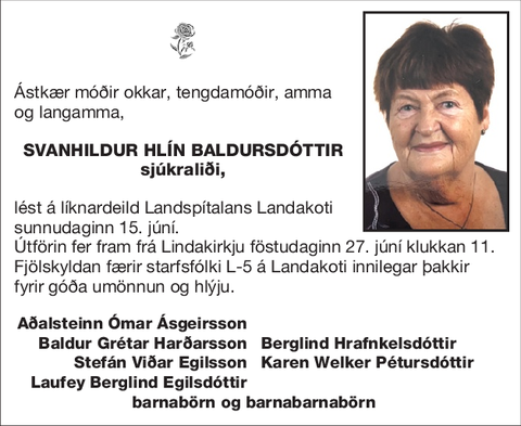 Svanhildur Hlín Baldursdóttir
