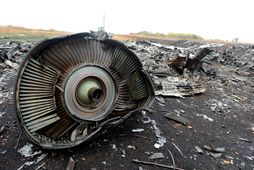 Farþegaþota Malaysia Airlines MH17 rifnaði í sundur yfir lofthelgi Úkraínu er hún varð fyrir flugskeyti.