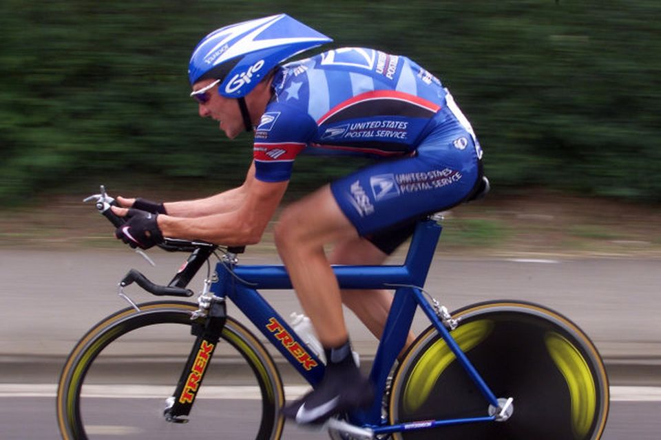 Lance Armstrong í Tour de France keppninni árið 1999.