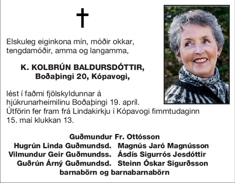 K. Kolbrún Baldursdóttir,