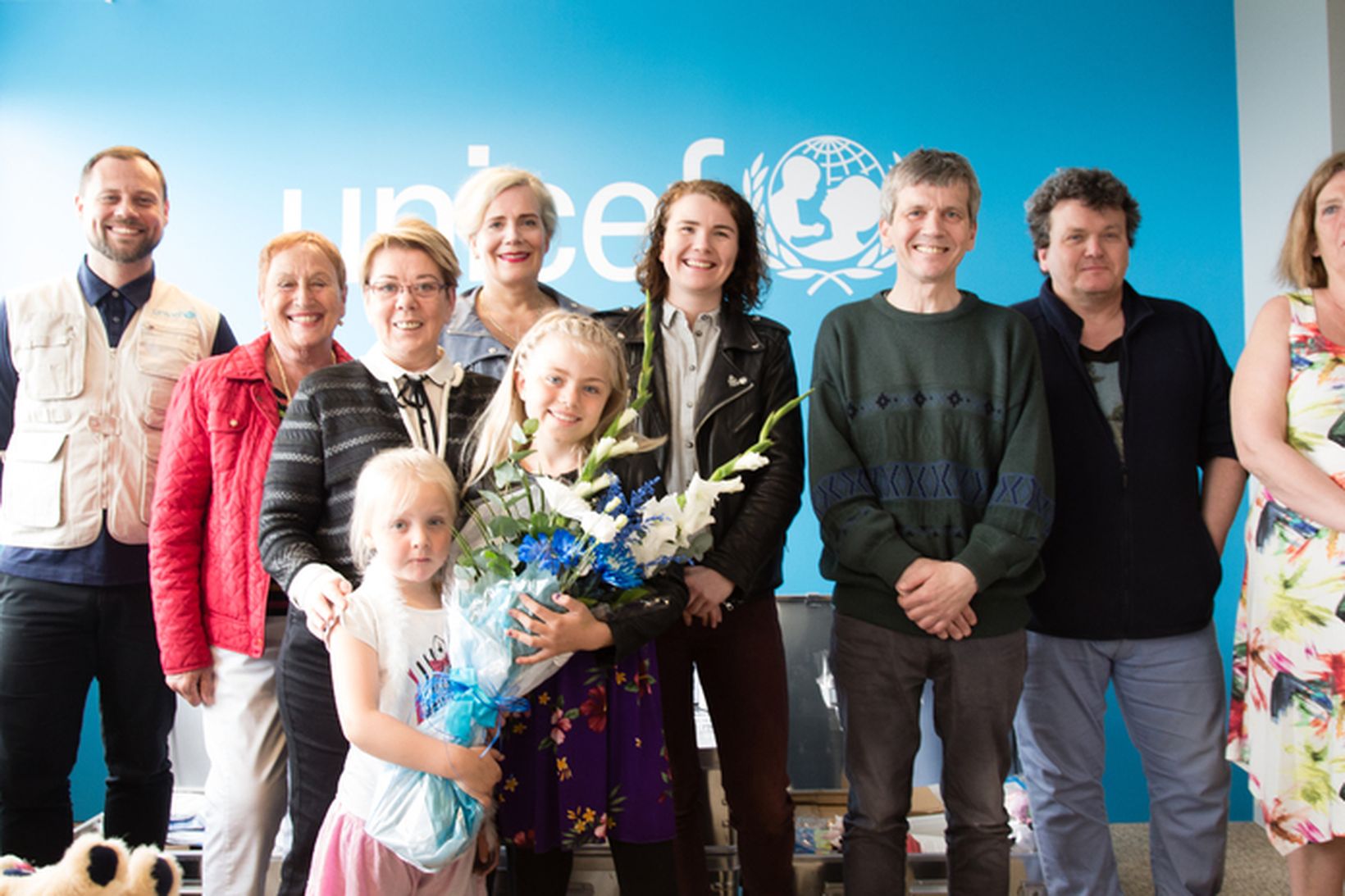 Fulltrúar Fatimusjóðsins afhentu UNICEF á Íslandi styrkinn.