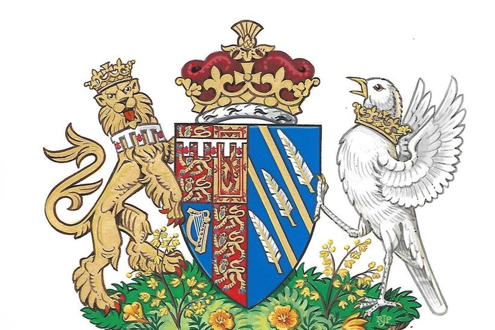 Meghan Markle, hertogaynjan af Sussex, hefur hannað sitt eigið skjaldarmerki.