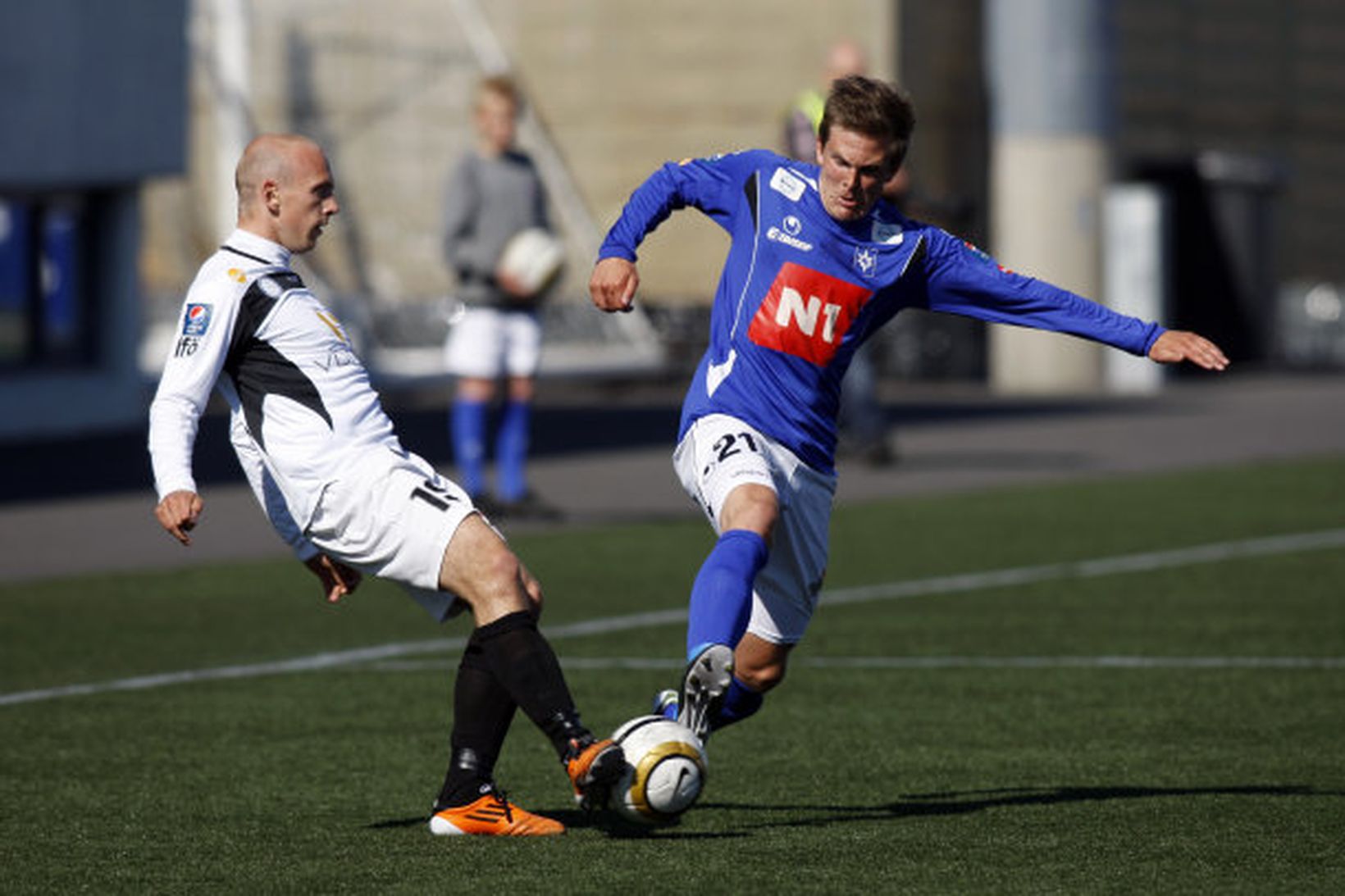 Kristinn Jónsson úr Breiðabliki og Baldvin Sturluson úr Stjörnunni.