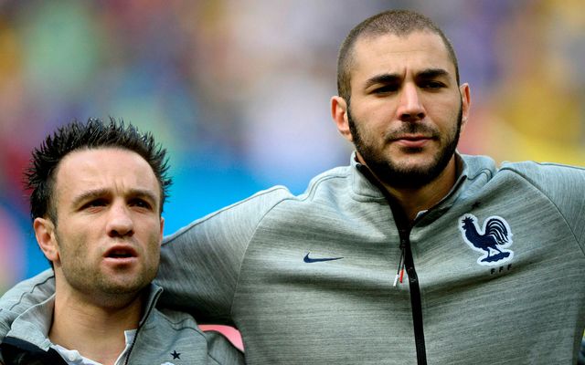 Mathieu Valbuena og Karim Benzema voru félagar í franska landsliðinu á sínum tíma.