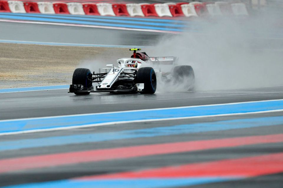 Charles Leclerc á ferð í Le Castellet í Frakklandi fyrir viku.