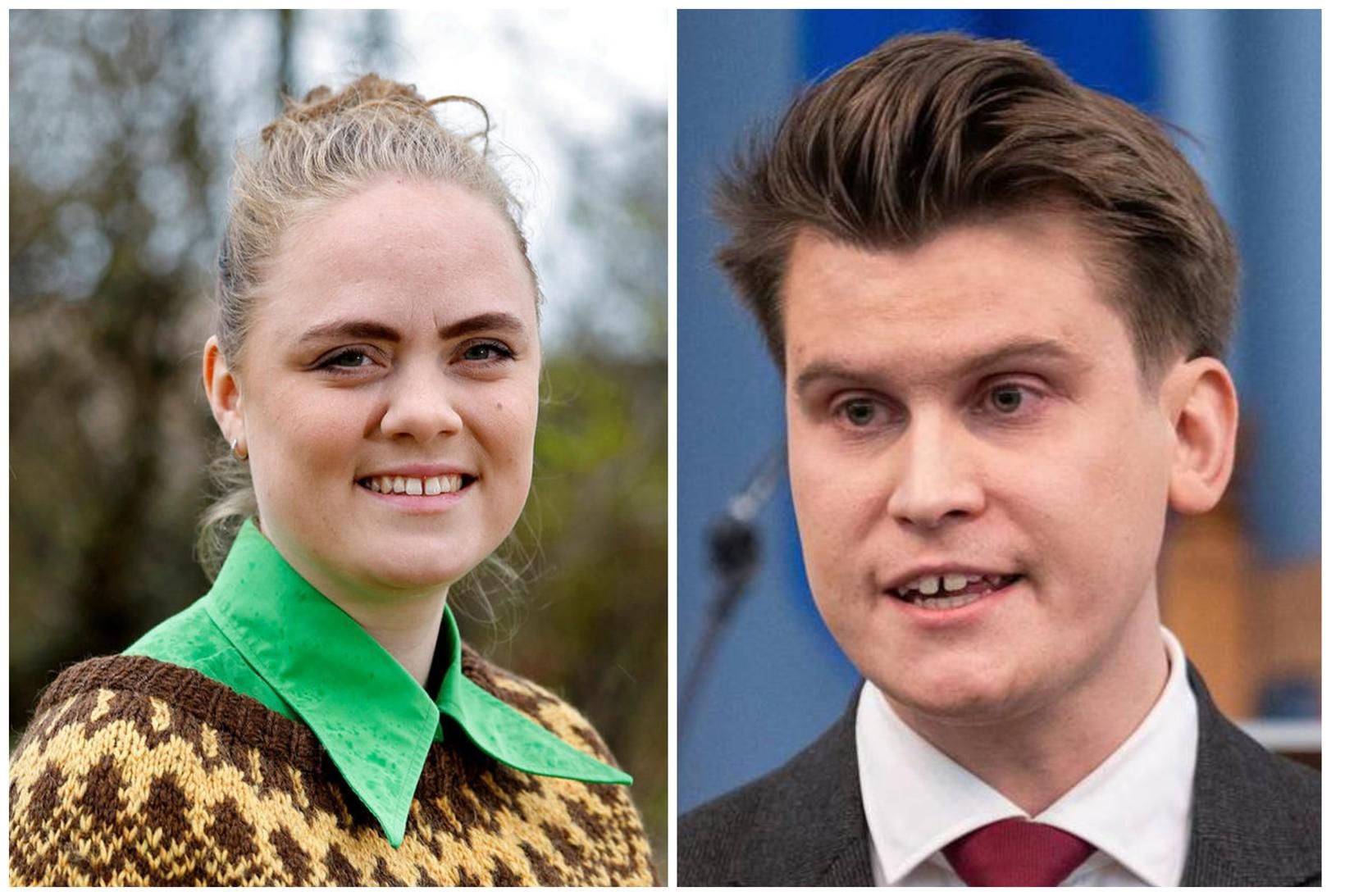 Þorgerður María Þorbjarnardóttir, formaður Landverndar og Jóhann Páll Jóhannsson, umhverfis-, …